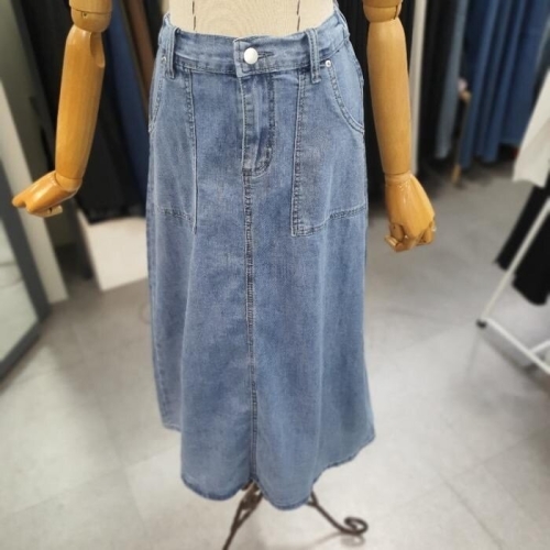멜로디가든 뒷밴딩사각포켓 데님스커트 M4S2S118
