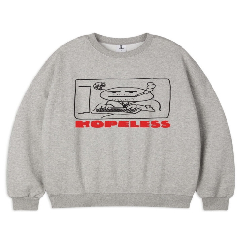 탑보이 호프리스 오버핏 프린팅 스웨트 셔츠 PTM2132