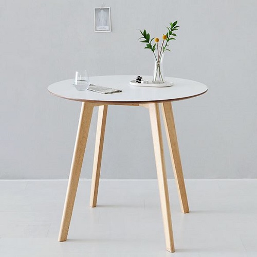 마켓비 RAMIRA 고무나무 원형 식탁 800