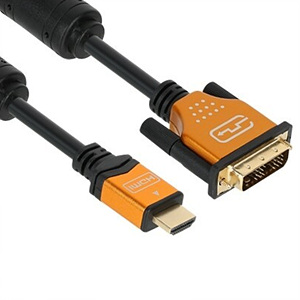 강원전자 NETmate HDMI 1.4 to DVI 골드메탈 케이블(NM-HDxxGZ) [1m]
