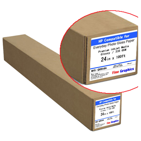 HP 에브리데이 광택용지 Q8916A 610mm x 30m