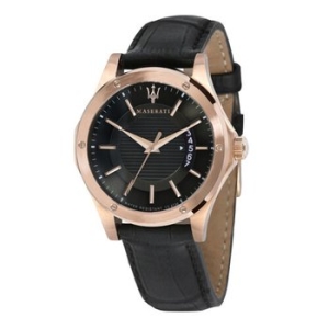 마세라티 Circuito R8851127001 42mm 육각베젤 가죽밴드