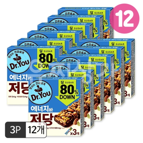 오리온 닥터유 에너지바 저당 50g (36개)