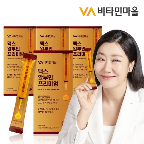 비타민마을 맥스 마시는 알부민 프리미엄 20g 15포 (4개)