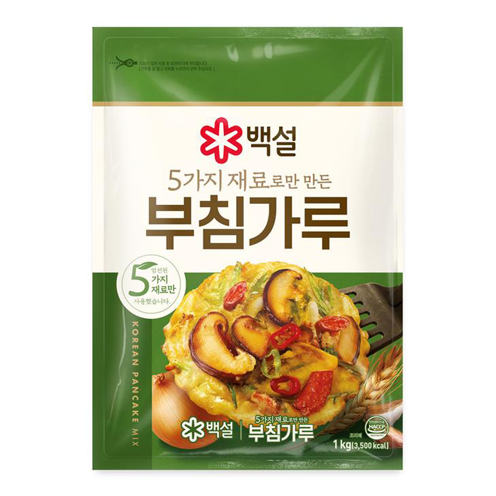 CJ제일제당 백설 5가지 재료로만 만든 부침가루 1kg (1개)_이미지