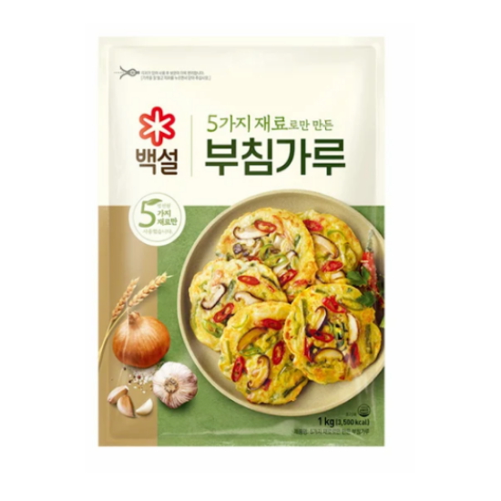  백설 5가지 재료로만 만든 부침가루 1kg[1개]