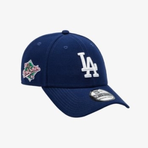 MLB 뉴에라 LA 다저스 월드 시리즈 볼캡 다크 로얄_14561937