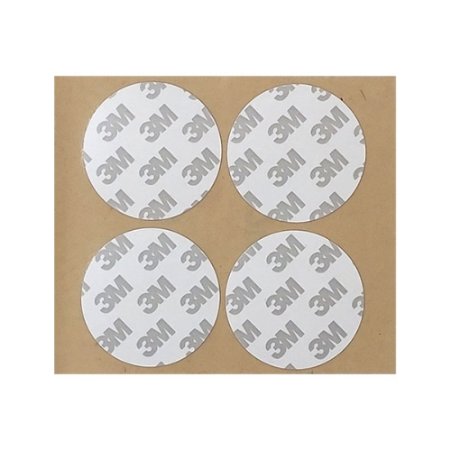 3M 9071 원형 투명 필름 양면테이프 50mm 4개입 4개_이미지