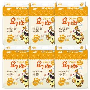  원올코리아 강남패드 요기쏴 대형 20매 [6개]