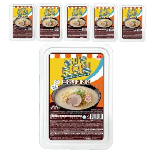 CJE&M 놀라운토요일 뽀얀사골라면 226g (6개)_이미지