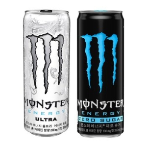코카콜라음료 몬스터 에너지 울트라 + 제로 슈거 355ml (24개)