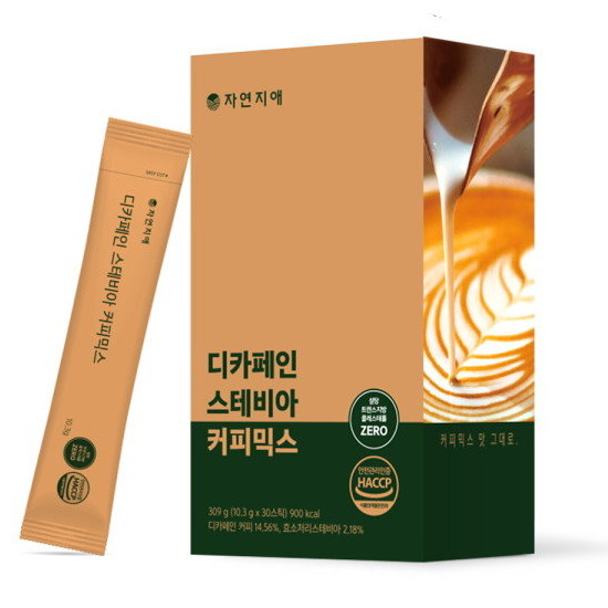 자연지애 디카페인 스테비아 커피믹스 30T (1개)_이미지