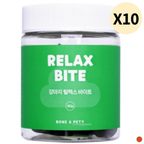 본아페티 독 스트레스 분리불안 개선 영양제 릴렉스바이트 80g (10개)