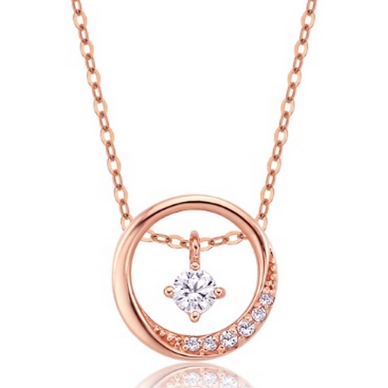 14K 트와일라잇 1부 다이아몬드 목걸이