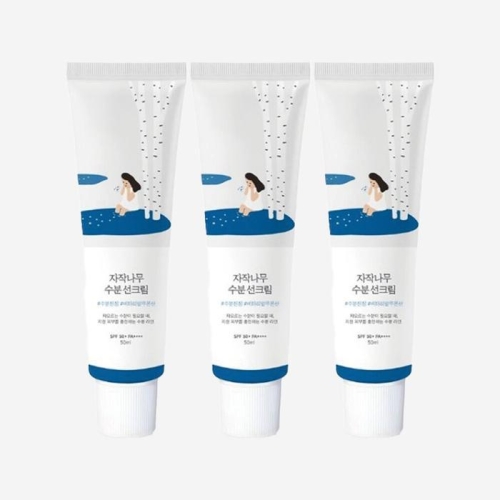라운드랩 자작나무 수분 선크림 50ml (3개)
