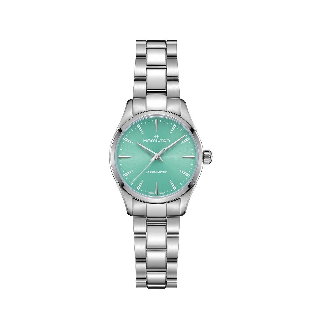  해밀턴 여성 재즈마스터 쿼츠 터콰이즈 32mm 브레이슬릿 H32301161