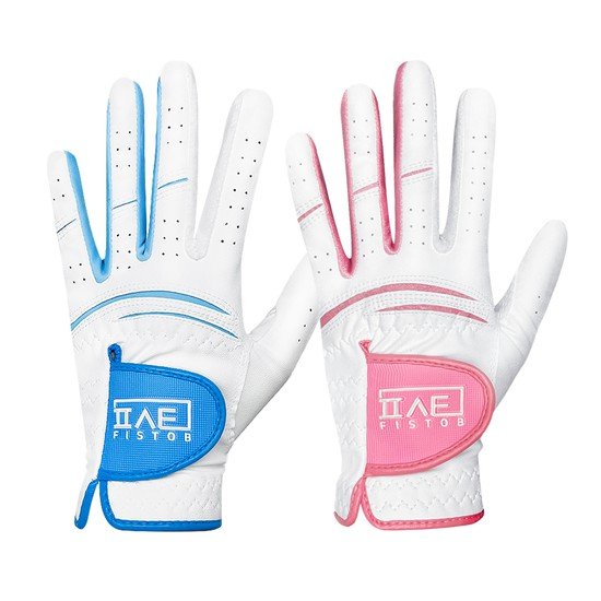 피스탑 논슬립 실리콘 여성 골프장갑 양손_라인