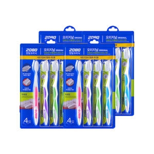 애경 2080 덴탈크리닉 오리지날 미세모 칫솔 (16개)