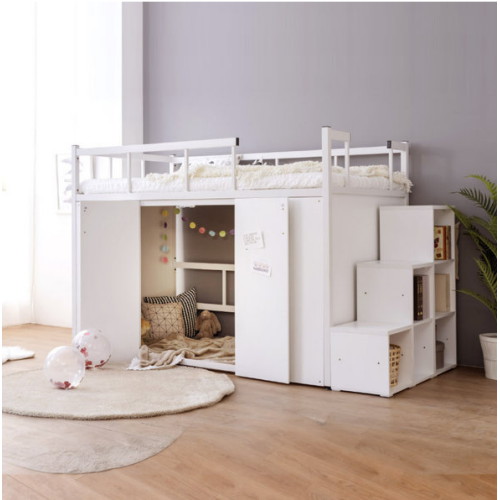 옵티마 탱크 철제 벙커침대 수납계단형 SS