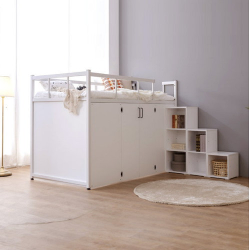 가구아이닷컴 옵티마 탱크 철제 벙커침대 수납계단형 SS (매트별도)_이미지