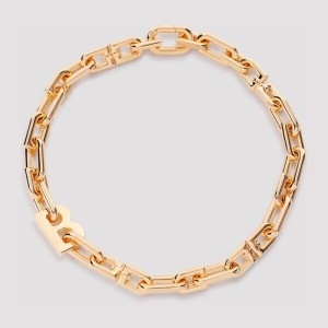 발렌시아가 B 체인 넥 목걸이 703237.TZ99G 0027 SHINY GOLD_이미지