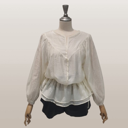 난닝구 츠미브 블라우스 1126A2BL012