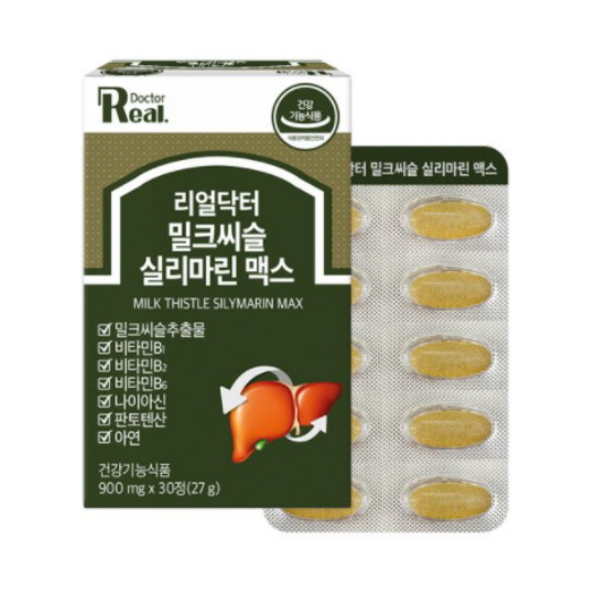 리얼닥터  밀크씨슬 실리마린 맥스 30정 (1개)