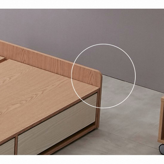 베드리움 모던 무헤드 3단 수납 침대 SS (매트별도)_이미지