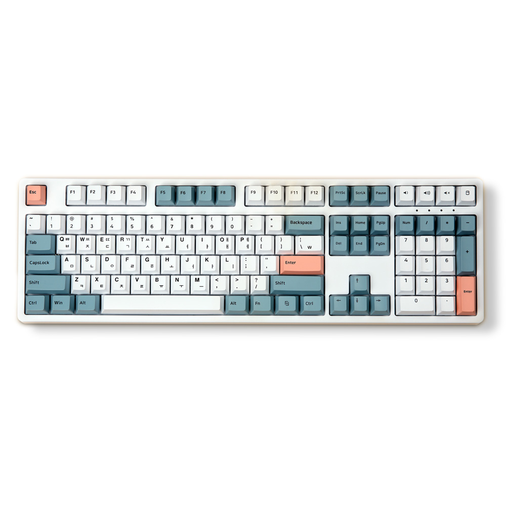 몬스타 몬스타기어 닌자108PRO 기계식 커스텀 유무선 카일 (쑥인절미, 갈축)