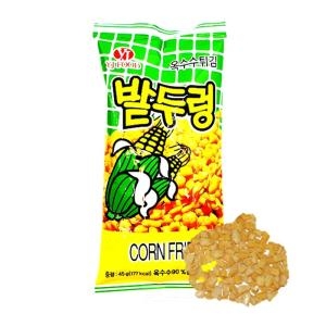 대호유통 밭두렁 옥수수튀김 옥수수과자 추억의과자 옛날과자  량식품 문방구과자  레트로스낵 옛날젤리 사탕_이미지