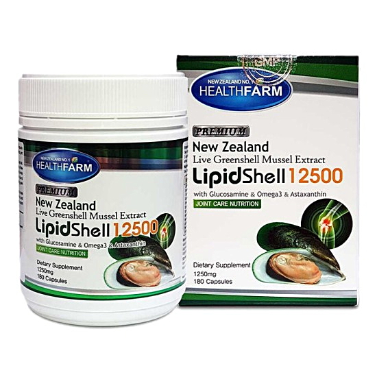  헬스팜 초록입홍합 12500mg 180캡슐 (해외) (1개)