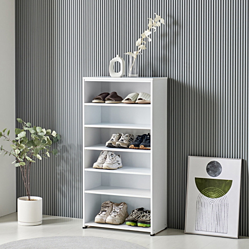 브라운우드 오픈 신발장_이미지