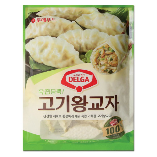 롯데웰푸드 델가 육즙듬뿍 고기왕교자 1.05kg (2개)_이미지