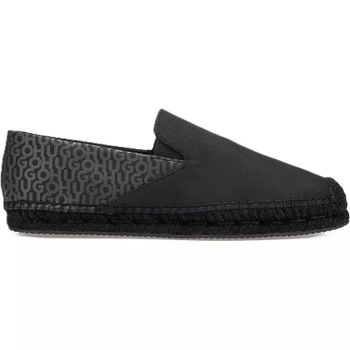 휴고 맨즈 산네스 슬론 나일 캔버스 트레이너 블랙 146223576