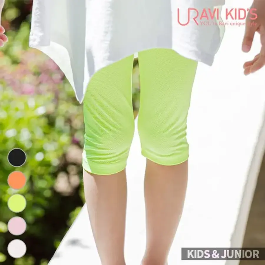  유라비 아동복 남아 여아 공용 유아동 망사 매시 플뱅 매쉬 7부 레깅스_UR22SL362