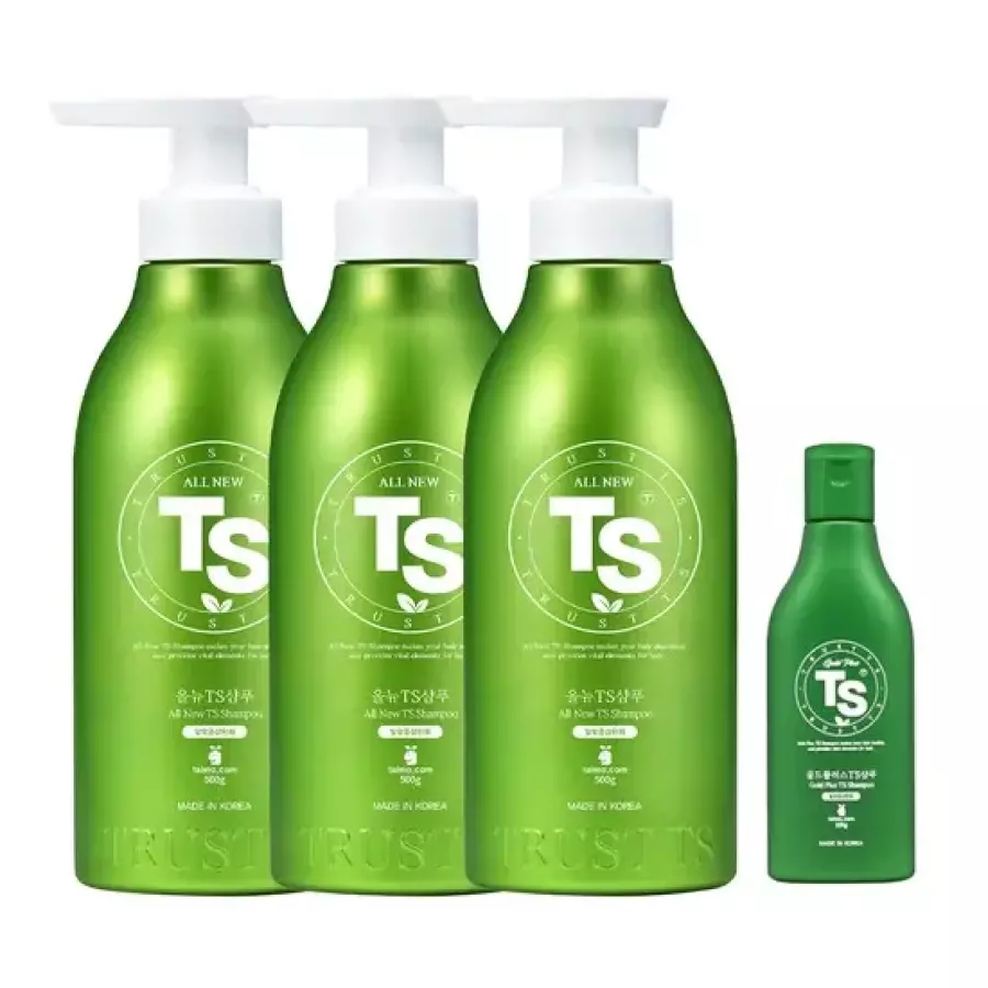 올뉴 TS 샴푸 500g 3개+골드플러스 TS 샴푸 100g 4종세트