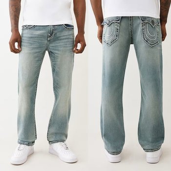 트루릴리젼 리키 로프 스티치 스트레이트 진 청바지 109754_이미지