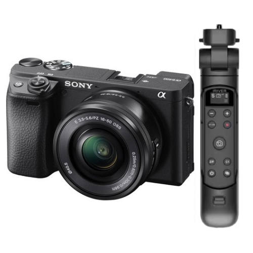 SONY 알파 A6400 렌즈세트 (16-50mm F3.5-5.6 II, 아이리버 무선슈팅그립)