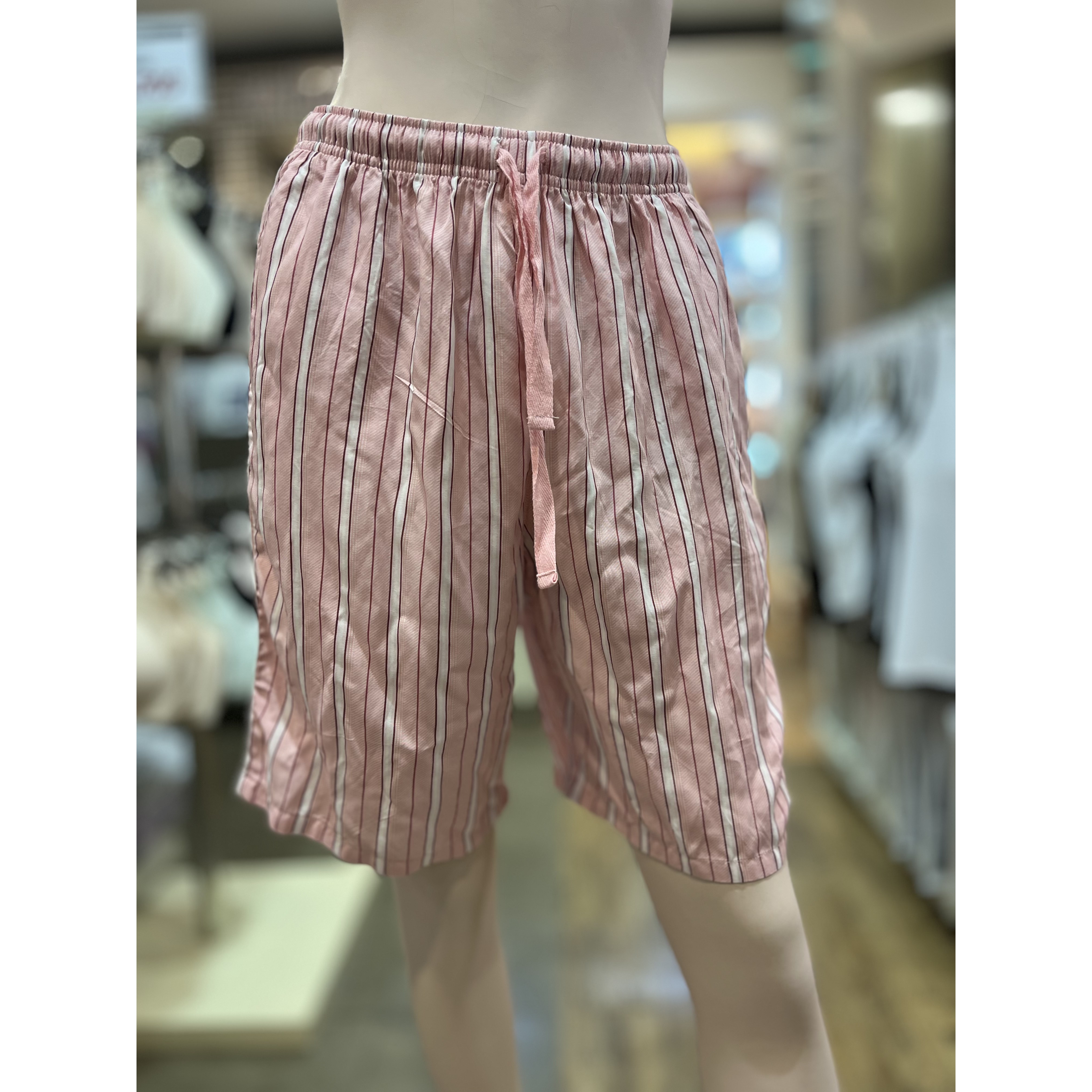 애니바디 스타필드 코엑스몰 공용 레이온 5부 파자마 바지_스트라이프 ANLB26562