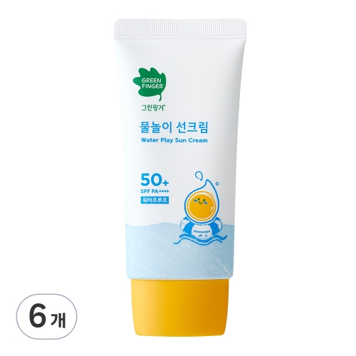 그린핑거 물놀이 선크림 워터프루프 50ml (6개)_이미지