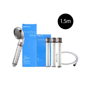 바디럽 퓨어썸 필터 샤워기 (본체 1개 + 필터 3개 + 호스 1.5m)
