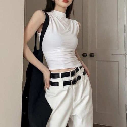 오노마 ONM 폴라 민소매 티셔츠 원피스 미니 롱 치마 40831019