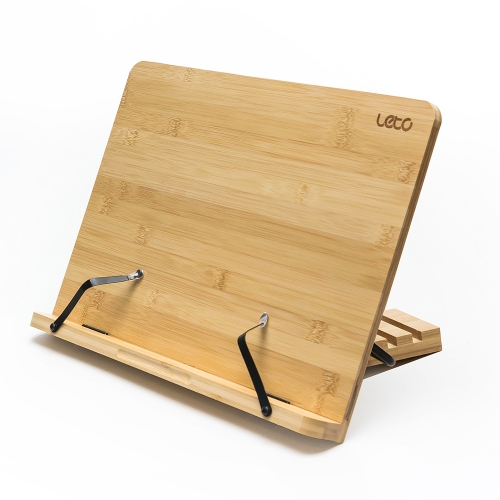 레토지엠에스 레토 대나무 원목 대형 와이드 독서대 LRB-B01_이미지