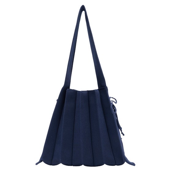 Lucky Pleats Knit S (Classic Navy)