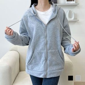 에이치플러스몰 안드라 여자 오버핏 기모 후드집업 점퍼 OD-220948