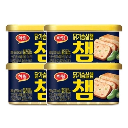 하림 닭가슴살햄 챔 할라피뇨 200g [4개]