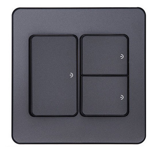 제일전기공업 디아트플러스 중3구 스위치 메탈그레이