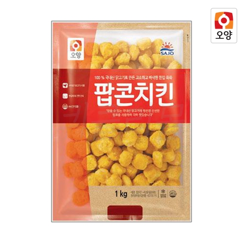 사조오양 팝콘 치킨 1kg (8개)_이미지
