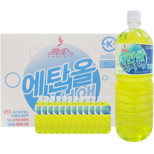 주로드케미칼 피닉스 에탄올 워셔액 1.8L (12개)_이미지