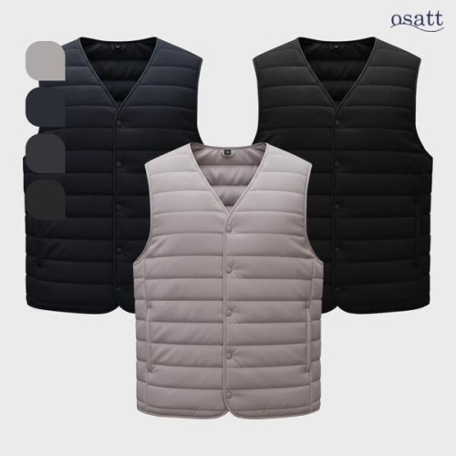 경량 패딩조끼 겨울 남자 웰론 브이넥 조끼 베 43263818